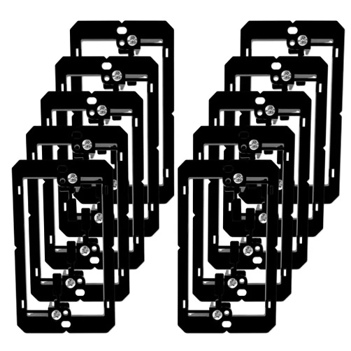 Iwillink Low Voltage Mounting Bracket (1-Gang, 10 Pack) for Single Gang Wall Plate, Telephone Wires, Network Cables, HDMI, Coaxial, Speaker Cables