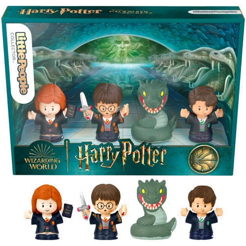 Little People Collector Harry Potter and The Chamber of Secrets Movie Special Edition Set for Adults & Fans, 4 Figures in Display Package