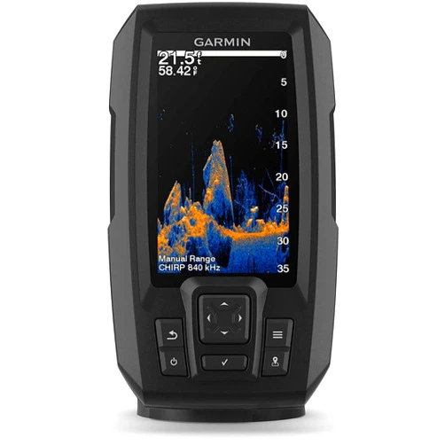 Garmin 010-02550-00 Striker Vivid 4cv, Easy-to-Use 4-inch Color Fishfinder and Sonar Transducer, Vivid Scanning Color Palettes