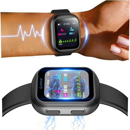 Piatrei Motion Sickness Bands: FDA-Cleared Airbag Anti Nausea Wristband, Motion Sickness Relief(Car,Sea,Air,Train)&Stress Relief, Morning Sickness&Nausea&Vomit Relief, No Side Effects
