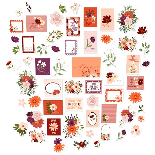 Miss Kate Cuttables Paper Die Cuts - Bloom - for Watercolor Florals - Over 60 Cardstock Scrapbook Die Cuts - by Miss Kate Cuttables