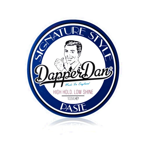 Dapper Dan Signature Style Paste, High Hold Low Shine Hair Paste for Men, For Short to Medium Length Hair, Reworkable Paste, Signature Cologne Fragrance, 100ml