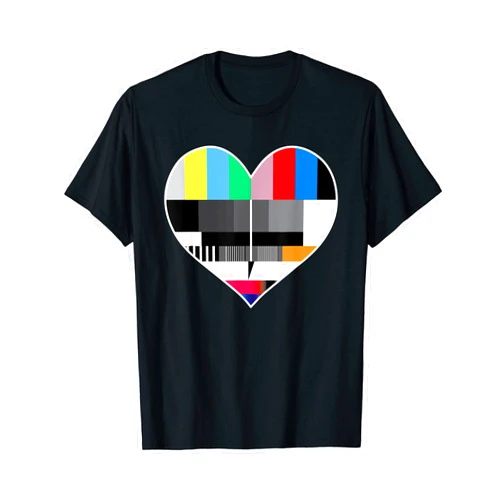 80er 90er Vintage Geschenkidee Test picture 80s and 90s heart T-Shirt