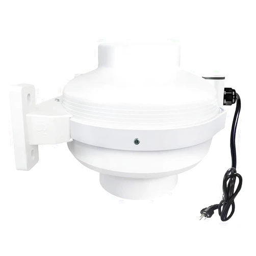 Rysmirs 6 inch Radon Fan 420CFM - Radon Mitigation System Inline Duct Fan IP67 Waterproof, Quiet and Energy Efficient Electric Exhaust Inline Fan 6
