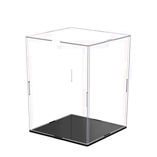 CieCian Clear Acrylic Display Case Box ，Versatile Collectibles Display Dustproof Showcase with Thickening Base，for Display Action Figures Home Storage Organizing Toys (6x6x10 inch/15x15x25cm)