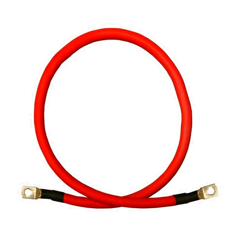 WindyNation 2 AWG 2 Gauge Single Red 2 feet w/ 5/16