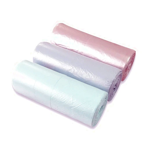 SNASUM Small Trash Bags, Handle Tie Garbage Bags Colored Lnawieor Strong Rubbish Bags Wastebasket Liners for Home Kitchen Bathroom Office Car 90 Count