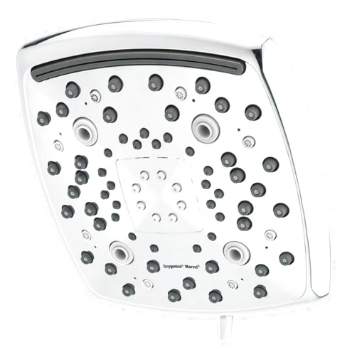 Oxygenics Marvel Chrome Rain Shower Head 1.8-GPM (6.8-LPM)
