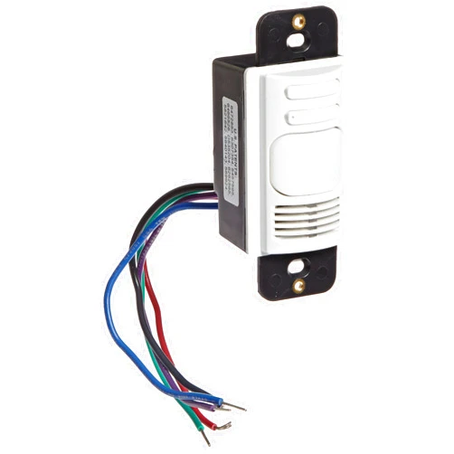 Hubbell AD1277W2 Adaptive Technology Wall Switch, Ultrasonic and Passive Infrared, White 2 Buttons For Manual/Auto Control, 2 Circuits