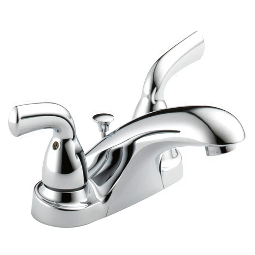 DELTA B2510LF-PPU Foundations 2 Handle Centerset Bathroom Faucet, Chrome