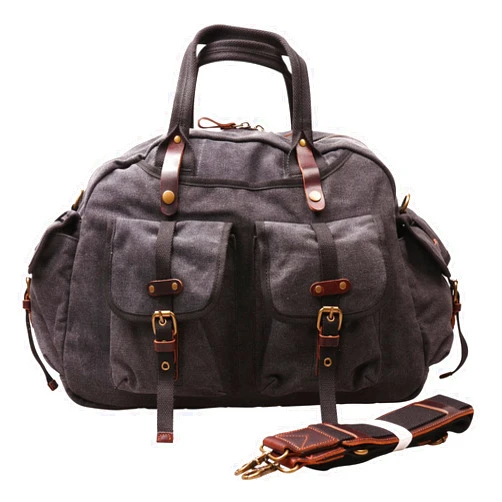 IBLUE Travel Duffel Bags For Men Women Waterproof Canvas Outdoor Sport Handbag With Wet Pocket Shoulder Strap, D1094 (A6, 21in)