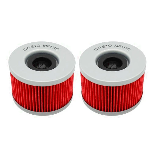 Cyleto Oil Filter for HONDA CX500 1978-1984 / CX500C CUSTOM 500 1979-1984 / CX500D DELUXE 500 1979-1981 / CX 500 EC EUROSPORT 500 1982-1984 (Pack of 2)