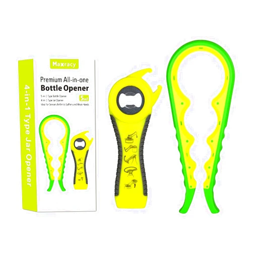 Maxracy Easy-Twist Jar Opener: Maxracy Effortless Lid Opening for Weak Hands & Arthritis | Versatile Bottle Opener | Jar Openers & Bottle Openers
