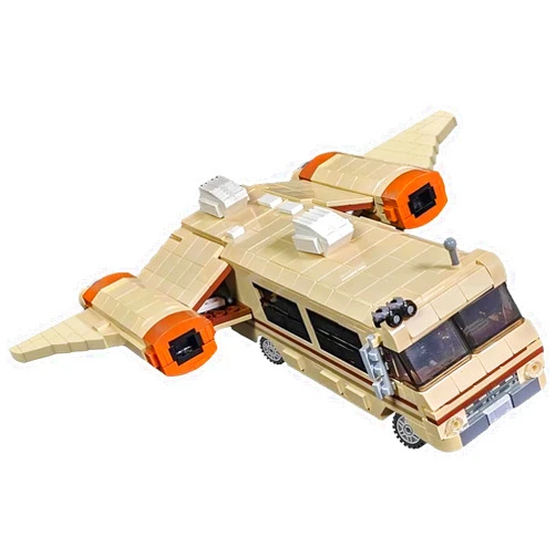 CYSNATU Spaceballs Eagle 5 Cars Building Blocks Set, Model Toys Ideas Collectible Building Bricks Birthday Gift for Kids Fans (1235 Pcs)
