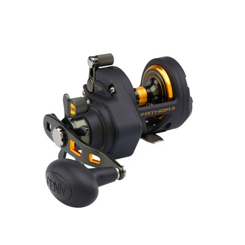 PENN Fathom II Star Drag Conventional Fishing Reel, Black Gold, 25N