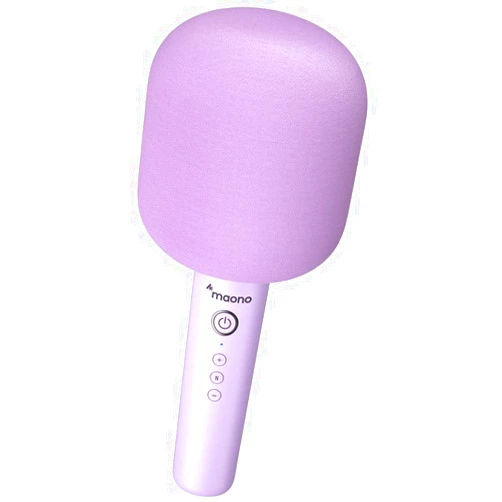 MAONO Wireless Bluetooth Karaoke Microphone, MKP100 3-in-1 Portable Handheld Mic Speaker Machine for Kids Smartphones,Computers, Gift to Family and Friends (Purple)