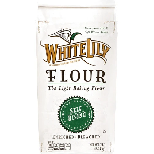 Dakomyo White Lily Enriched Bleached Self Rising Flour, 80 oz