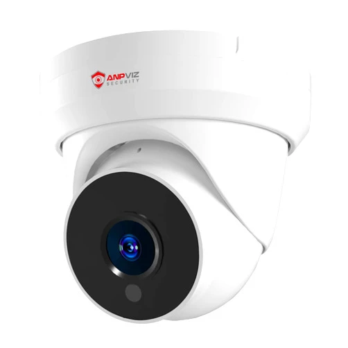 Anpviz 4MP IP PoE Turret Camera with Microphone/Audio, IP Security Camera Outdoor Indoor, Night Vision 50ft, Waterproof IP66, 108° Wide Angle 2.8mm Lens, 24/7 Recording, NDAA Compliant