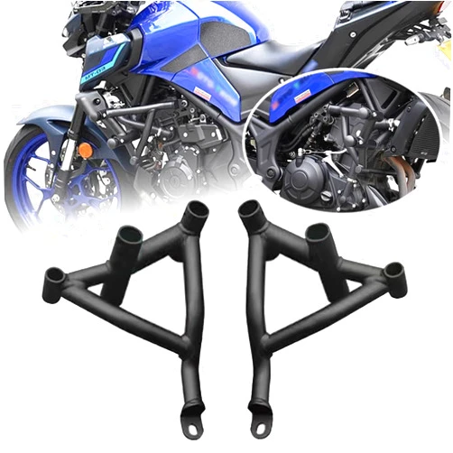 HUANGCJCJ for MT-03 2024 2025 Motorcycle Modified Engine Bumper Aluminum Alloy Anti-Fall Head Anti-Fall Front Bumper Thick Guard bar MT03 mt-03 2020-2025 Motorcycle Accessories