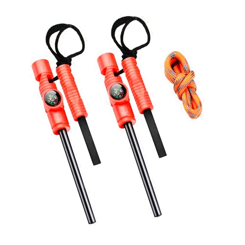 AOFAR Fire Starter AF-381/AF-381plus Fire Steel with Paracord and Whistle for Camping, Hiking, Hunting, Backpacking, Boating, Emergency Rescue…