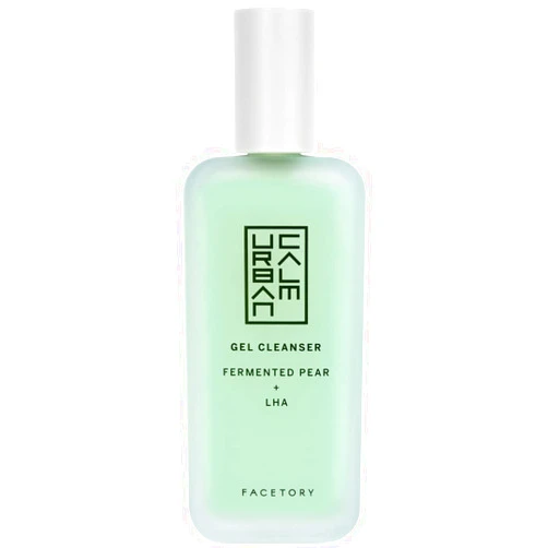 FACETORY Urban Calm Purifying Gel Facial Cleanser - Hydrating Face Wash with Fermented Pear & Capryloyl Salicylic Acid LHA - Gentle Exfoliating Foam Cleansing Gel for All Skin Types