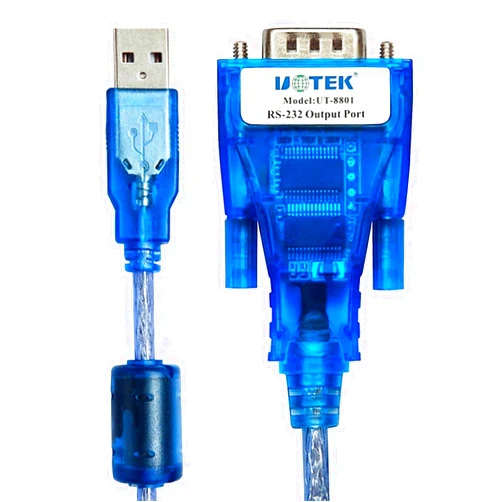 OSCWAZZS UT-8801 USB to RS232 Interface Converter 9-pins Adapter FT232 Chipset Cable Win7 Win10 Linux(Screw Type,3 Meters)