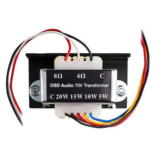 OSD Audio 70V Commercial (20W, 15W, 10W, 5W) Premium Distribution Line Transformer SP70