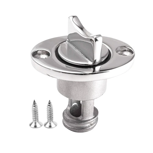 YUSOVE Oval Garboard Drain Plug,Marine 316 Stainless Steel Drain Plug Fits 1
