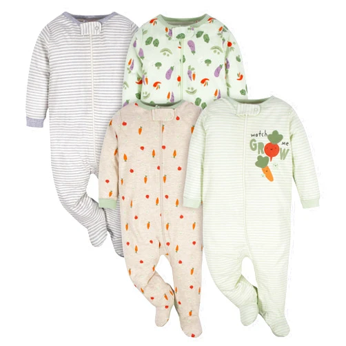 Gerber Baby Boys 4 Pack Sleep 'N Play Footie