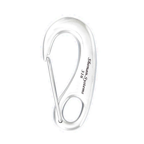 Shonan.Systems SHONAN 3.7 Inch Heavy Duty Carabiner Clip, Stainless Steel 316 Large Boat Clip, Marine Snap Hook for Lifting, Camping, Hiking, 1 Pc