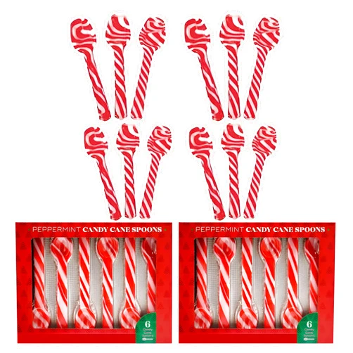 Perfect Stix Christmas Candy Cane Peppermint Spoonz.Edible Stirring Beverage Spoonz. Hot Chocolate Cocoa Tea Coffee Cocktail.Holiday Christmas Spoonz. Pack of 12 Spoonz.