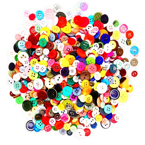 MYYZMY 1000 Pcs Resin Buttons, 2 and 4 Holes Assorted Sizes Round Craft Buttons for Crafts Sewing, Mixed Color