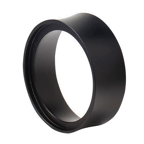 DIBTSA 58mm Espresso Dosing Funnel, Aluminum Alloy Coffee Dosing Ring Replacement Compatible with 58mm Portafilter (Black)