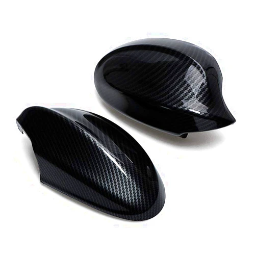 Astra Depot USA Carbon Fiber Door Mirror Cover Compatible with BMW E90 E91 325i 328i 330i 335i (2005-2008) ABS, OE Matching Design, Easy Installation