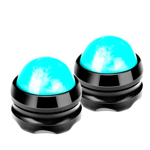 SUNANTH Massage Roller Ball,2-Pack Handheld Massage Therapy and Relax Tool for Sore Muscles,Joint Pain Relief Relaxing,Full Body Deep Tissue Massage(Green)