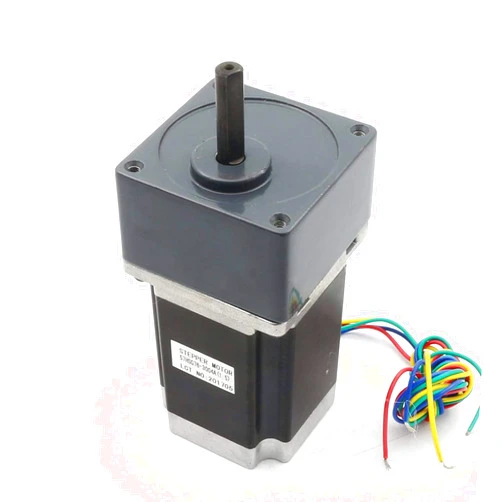 RATTMMOTOR Nema23 Geared Stepper Motor Ratio 1:5 Gearbox 76mm 850oz-in 3A 4-Lead High Torque Speed Reduction Motor with Gear Box Motor for CNC Milling Lathe Router Engraving Machine