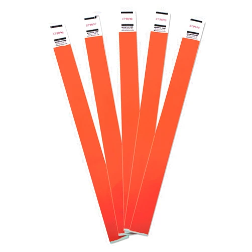 ADVANTUS Crowd Management Tyvek Wristbands, Sequentially Numbered, Red, Pack of 500 (75510)