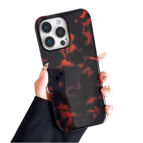 Sayoaho Compatible with iPhone 14 Pro Max Case, Classic Brown Print Leopard Tortoise Shell Retro Amber, Soft TPU and Hard Back Shockproof Phone Case for iPhone 14 Pro Max 6.7 inch, Color A