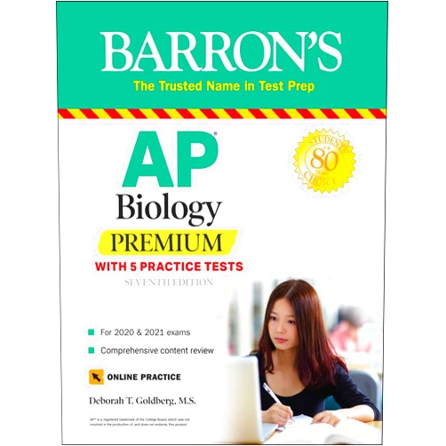 Deborah T. Goldberg M.S. AP Biology Premium: With 5 Practice Tests (Barron's Test Prep)