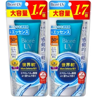 STC Biore UV Aqua Rich Watery Essence 85 g Sunscreen SPF 50 + / PA ++++【Large capacity】Set of 2