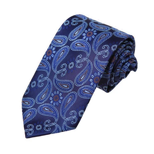 Dan Smith Blue Tie For Party Tie Hankies Silk Touch Purple Green