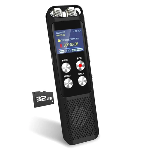 G 48GB Digital Voice Recorder: Voice Activated Recorder with Playback, Audio Recording Device for Lectures Meetings, Dictaphone Sound Tape Recorder with Password | USB