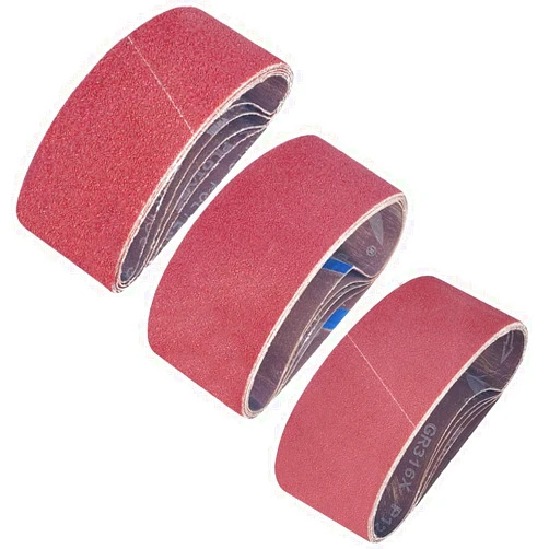 Tonmp 15 PCS 3 inch x 18 inch Sanding Belts - 5 Each of 40 80 120 Grit Aluminum Oxide Sanding Belts For Belt sander (3x18 inch)