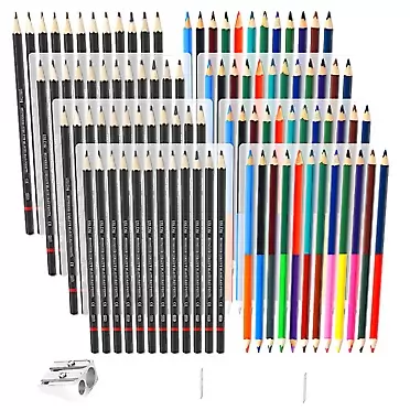 HomeMall Drawing Sketching Pencils Set, 99 Pieces Drawing Kit for people with a large demand for pencils Kids Beginners and Drawing Lovers