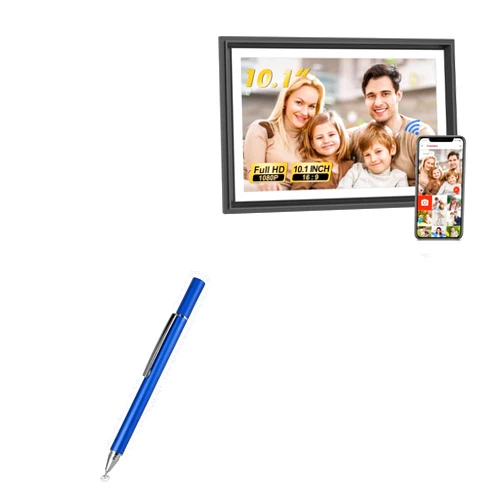 BoxWave Stylus Pen Compatible with LiviNGPAi 10.1 in Digital Picture Frame 16gb - FineTouch Capacitive Stylus, Super Precise Stylus Pen - Lunar Blue