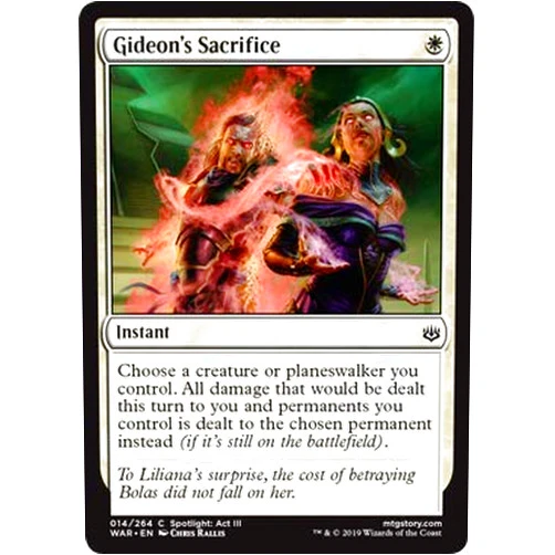 Magic The Gathering Gideon's Sacrifice