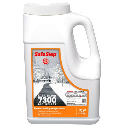 Safe Step Extreme 7300 Calcium Chloride Ice Melter Jug Melts Down To - 25 F / - 32 C 8 Lbs.