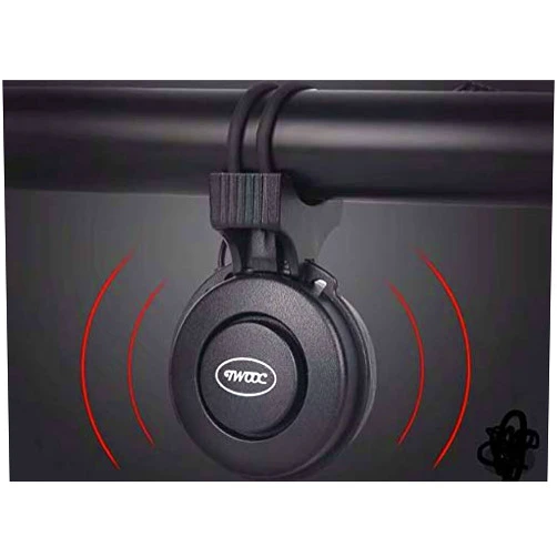 Sanstar Ena stanstar Sanstar Bicycle Horn Electronic Bell 120DB Safety Trumpet USB Charge Bike Horn Alarm Cycling Audio Warning Siren Cycling Accessory （Black）