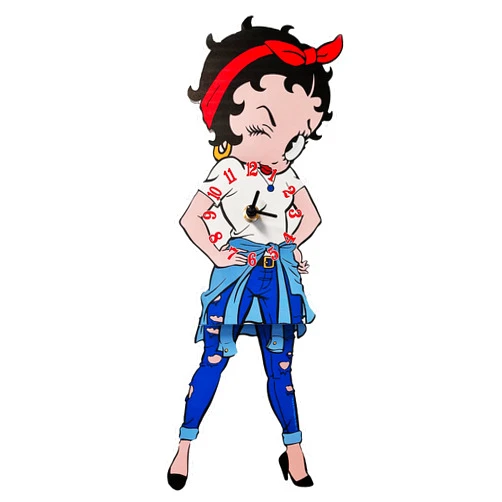 Midsouth Products Betty Boop Wall Clock with Swinging Legs - Fun and Collectible Home Nostalgic Décor