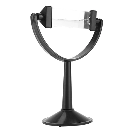 Walfront Light Spectrum Prism Triangular Optical Glass with Stand for Physics Teaching Tool and Photography